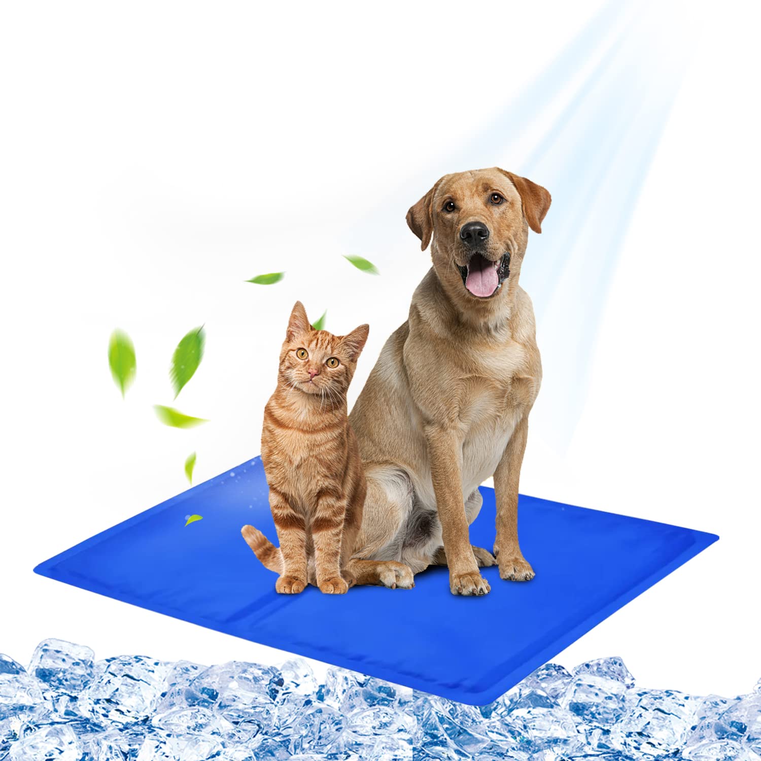 RnCop Dog Cooling Mat, Durable Non-Toxic Gel Pet Self Cooling Pad, Perfect for Dogs Cats in Hot Summer(50 x 40cm)