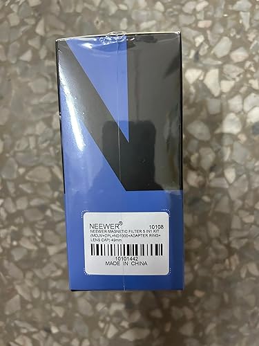 Miniatura 13 de NEEWER Kit de filtro magnético 5 en 1 de 1.929in, incluye densidad neutra ND1000+MCUV+CPL+anillo adaptador+tapa de filtro con revestimiento de 42
