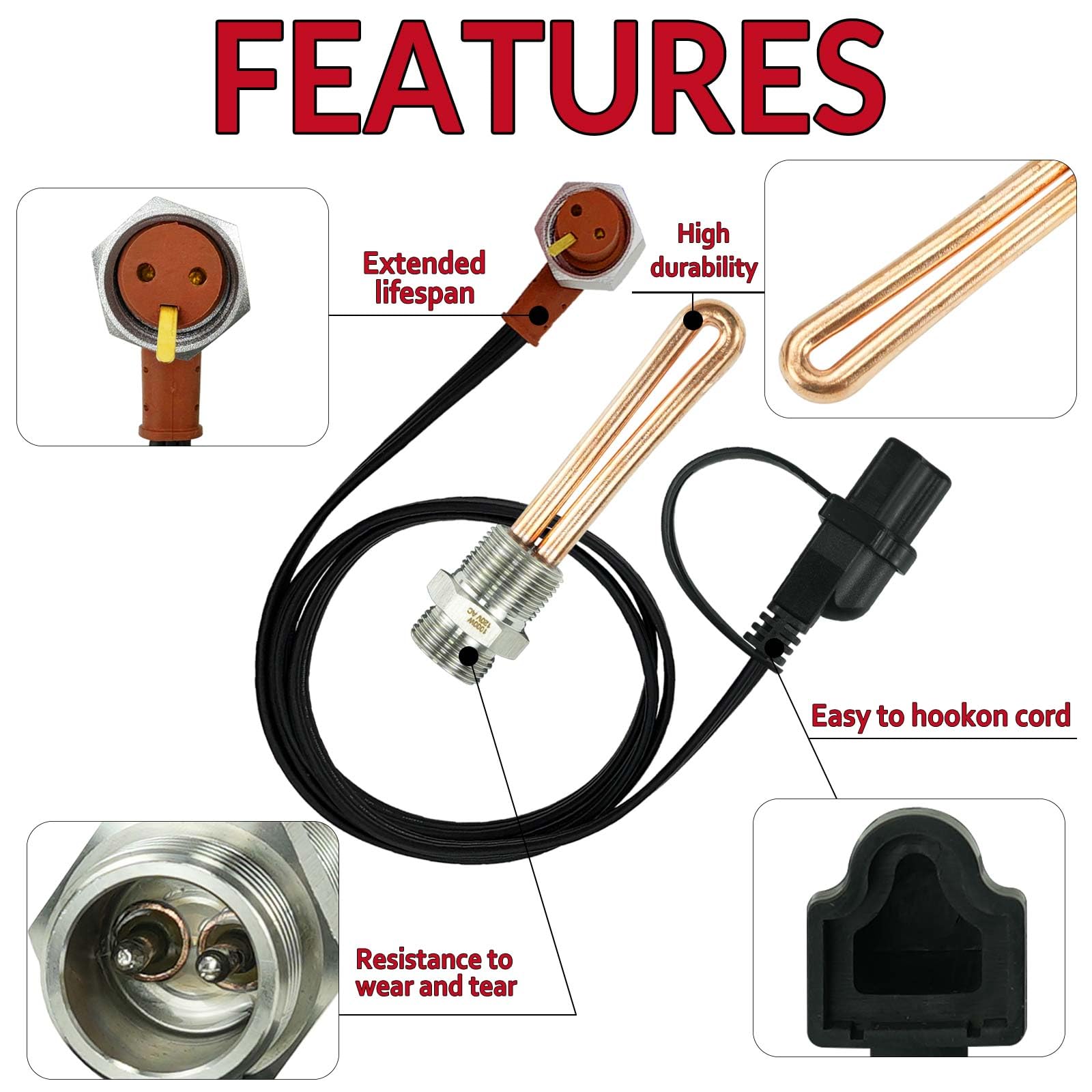 Diesel Heater 12v 3500043 Engine 1000W, 120V W/ Cord For