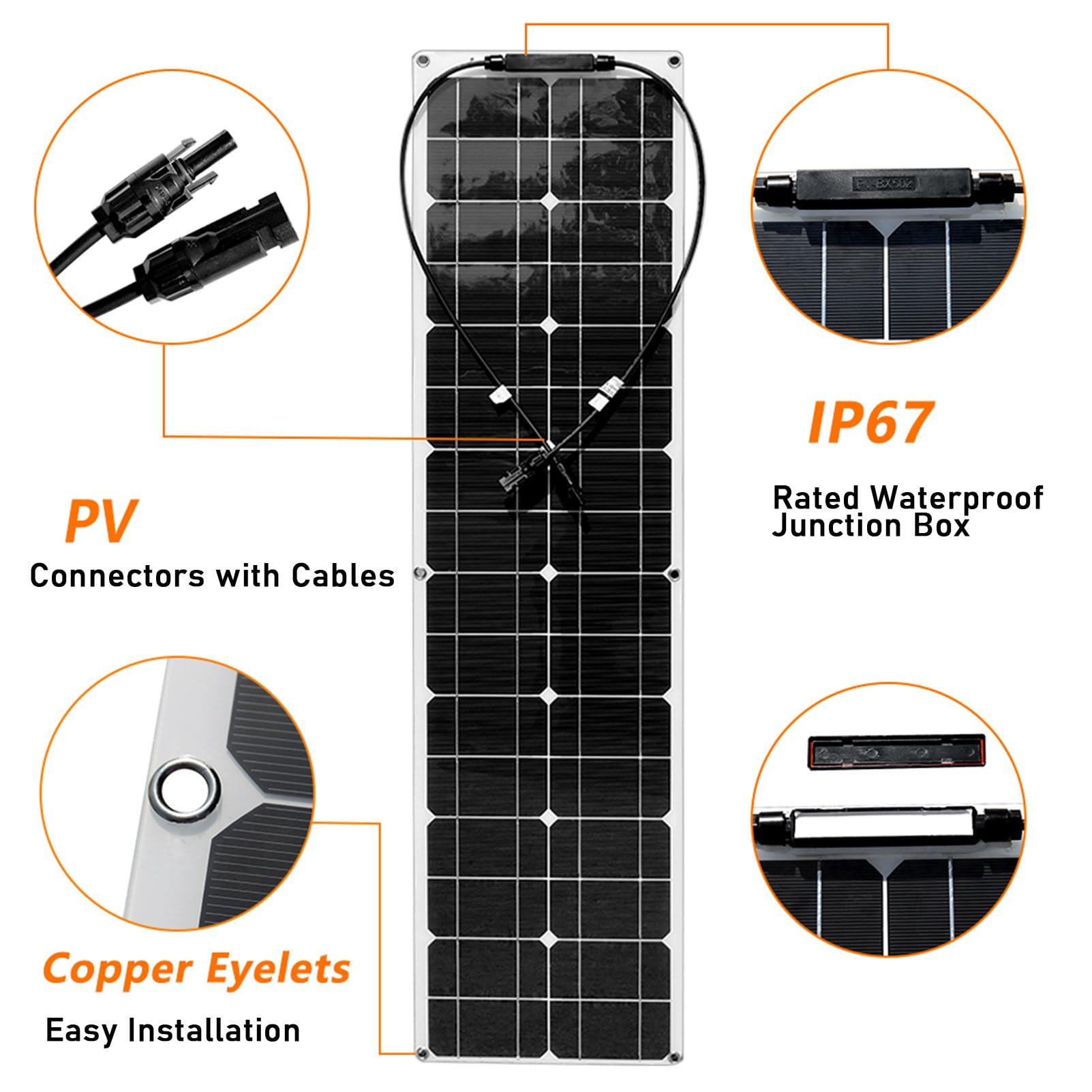 Kit Pannello Solare, Pannello Solare da 800 Watt 4 Pezzi Kit Pannello Solare Flessibile da 200 Watt Pannello Solare per Uso Domestico con 2 Controller (40A) Modulo Fotovoltaico per