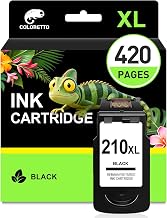 210XL Black Ink Cartridge for Canon 210XL Black Ink Cartridge MX410 MX340 | Work with PIXMA MX410 MX340 MP280 MP230 MP240 MP250 MP480 MP490 MP495 MX320 MX330 iP2702 Printer Ink for Cannon 210 XL