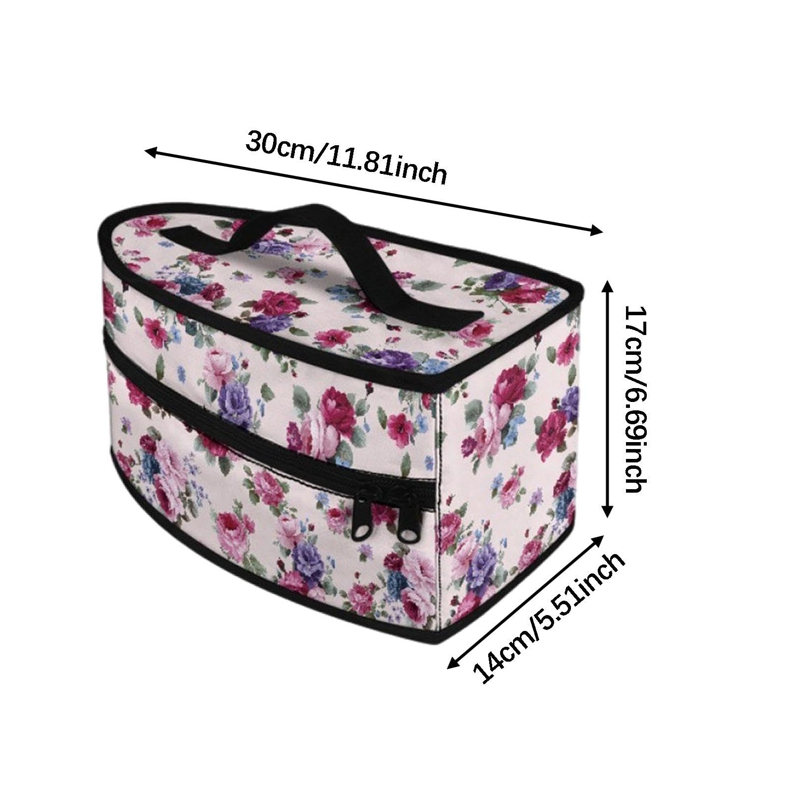 F Fityle Custodia portaoggetti per ferro da stiro, portatile, organizer per ferro da stiro, per viaggi d'affari, armadio, Rosa Rossa