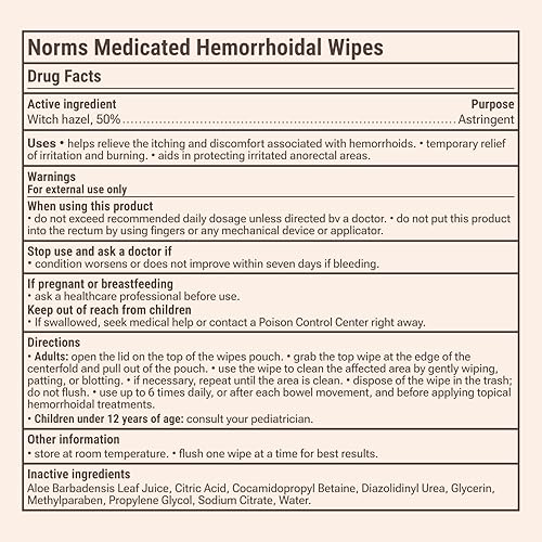 Miniatura 10 de Norms El paquete completo de tratamiento para hemorroides toallitas medicinales, spray sin contacto y crema de lidocaína al 5% para aliviar la