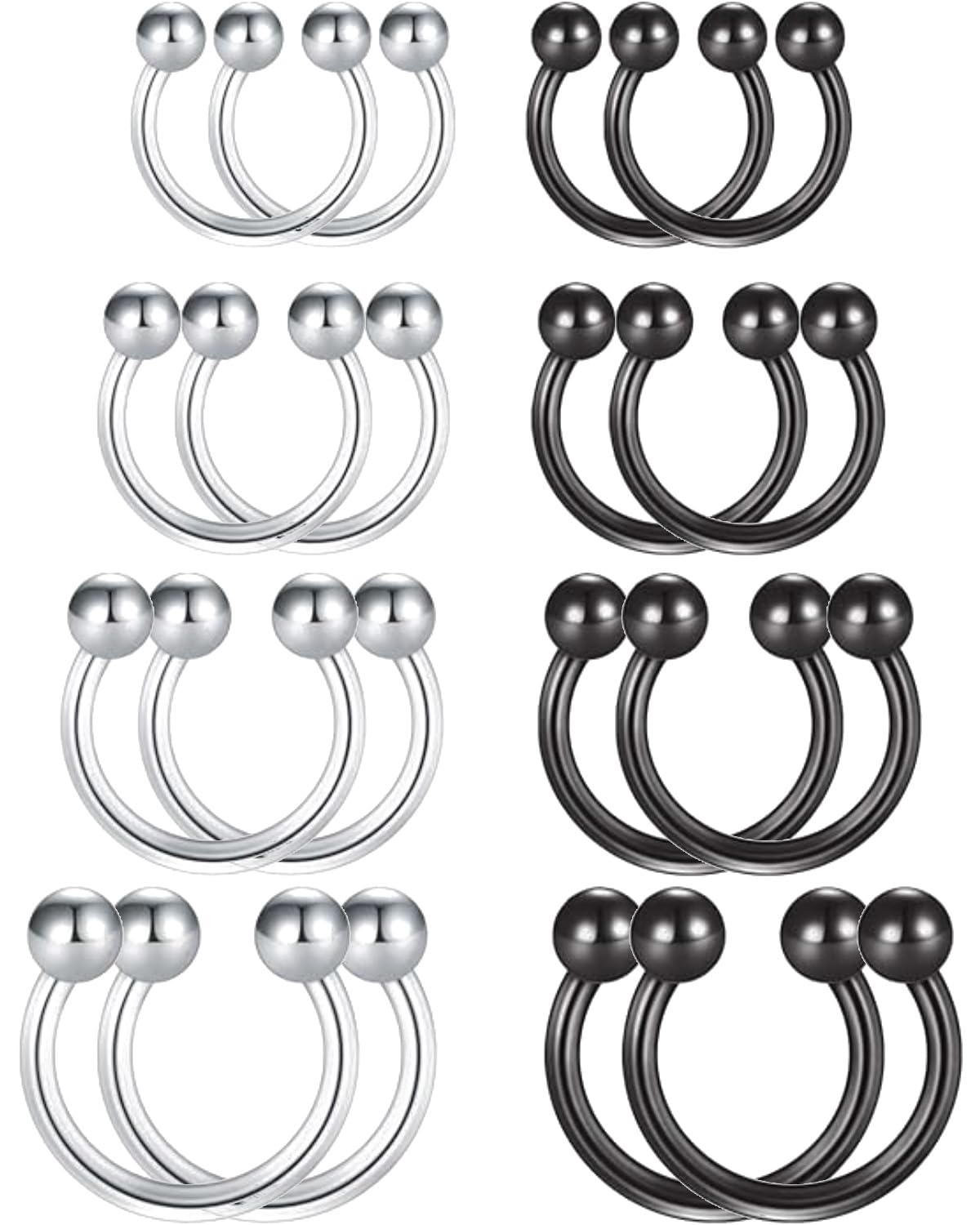 Gioielli Del Setto, Piercing Del Setto In Acciaio Chirurgico, Anello Al - Foto 3