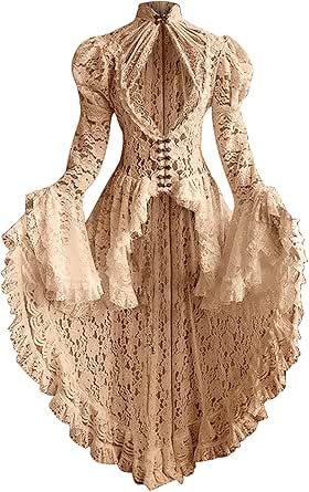 Modaworld Carnevale Modaworld Vestito Medievale Donna Gotico Costume - Foto 8