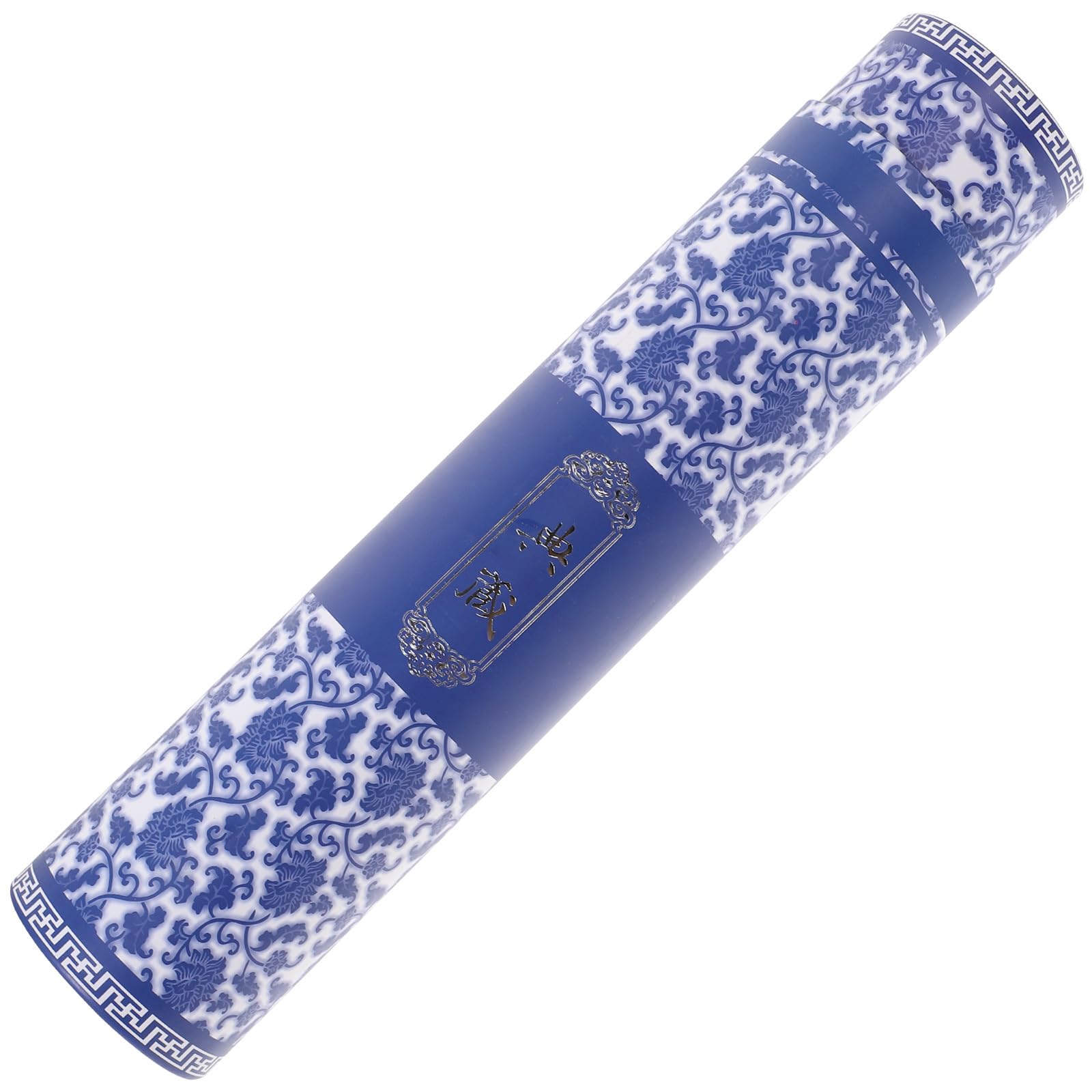 VILLCASE Painted Tube Calligraphy and Painting Box 5.37X1.15 Inch Durable Art Tube with Secure Caps for Poster Storage and Drawing Transport Organizer