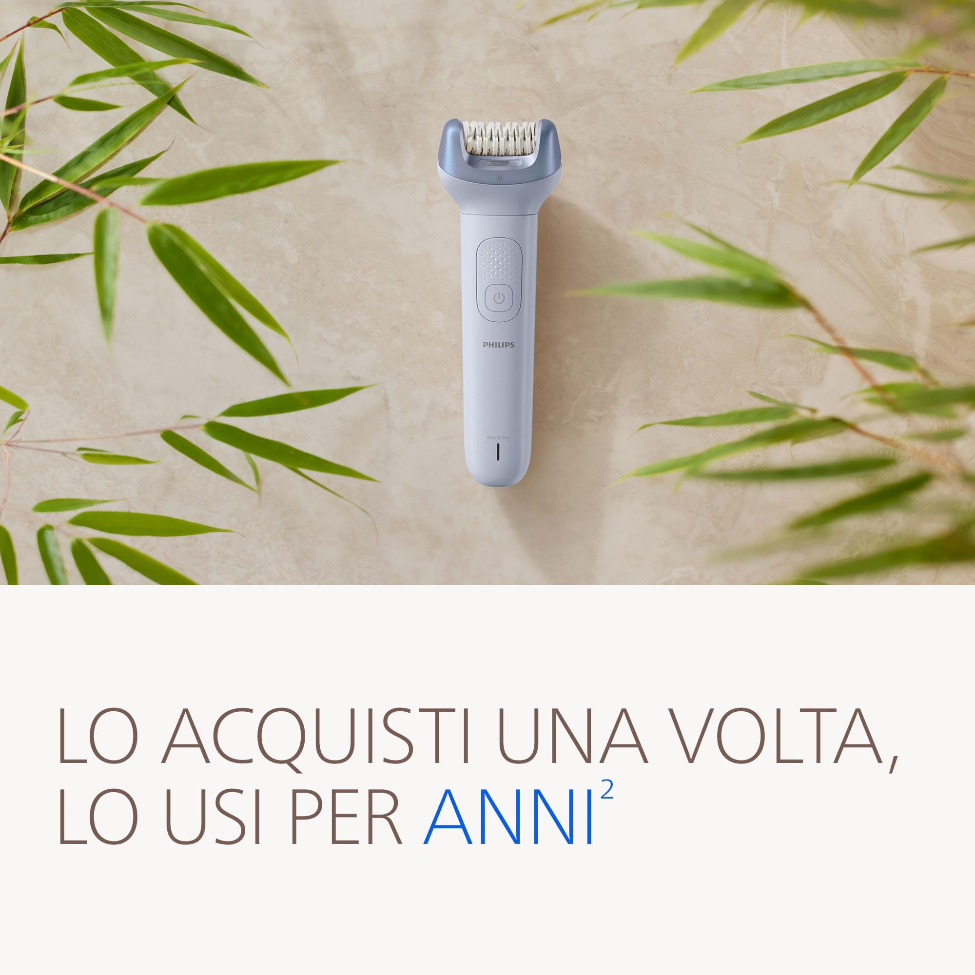 Philips Epilatore Serie 8000 - Epilatore elettrico Wet & Dry senza fili, per gambe e corpo, con ProGuide, 5 accessori, autonomia di 60 minuti, modello BRE709/00
