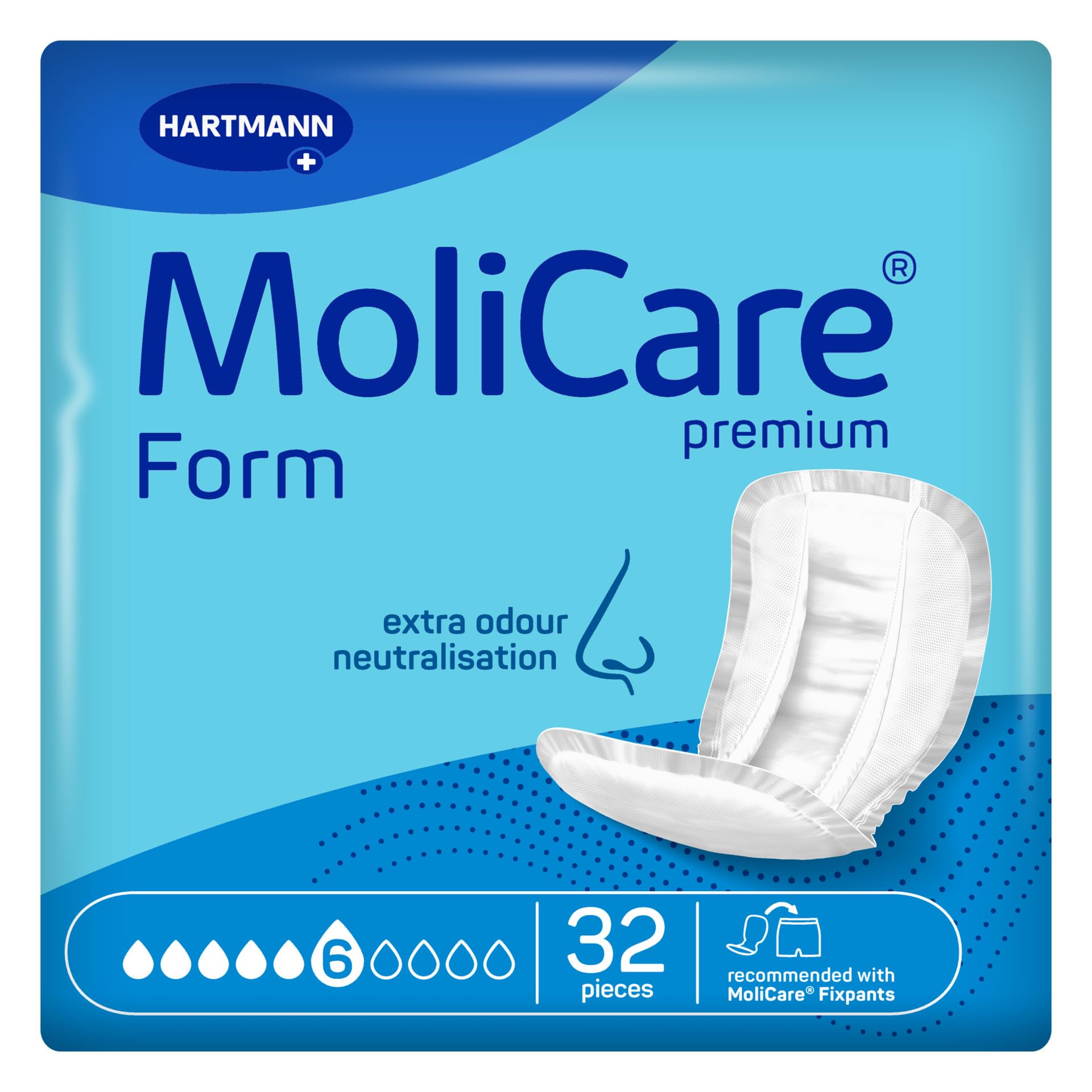 Molicare Premium Form 6 Drops (2353Ml) 32 Pack
