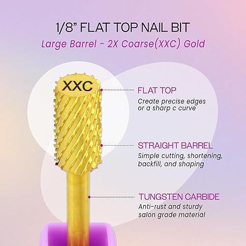 Miniatura 7 de PANA Broca de uñas de gel duro o acrílico de eliminación rápida para manicura, pedicura, salón de manicura y pedicura, profesional o principiante