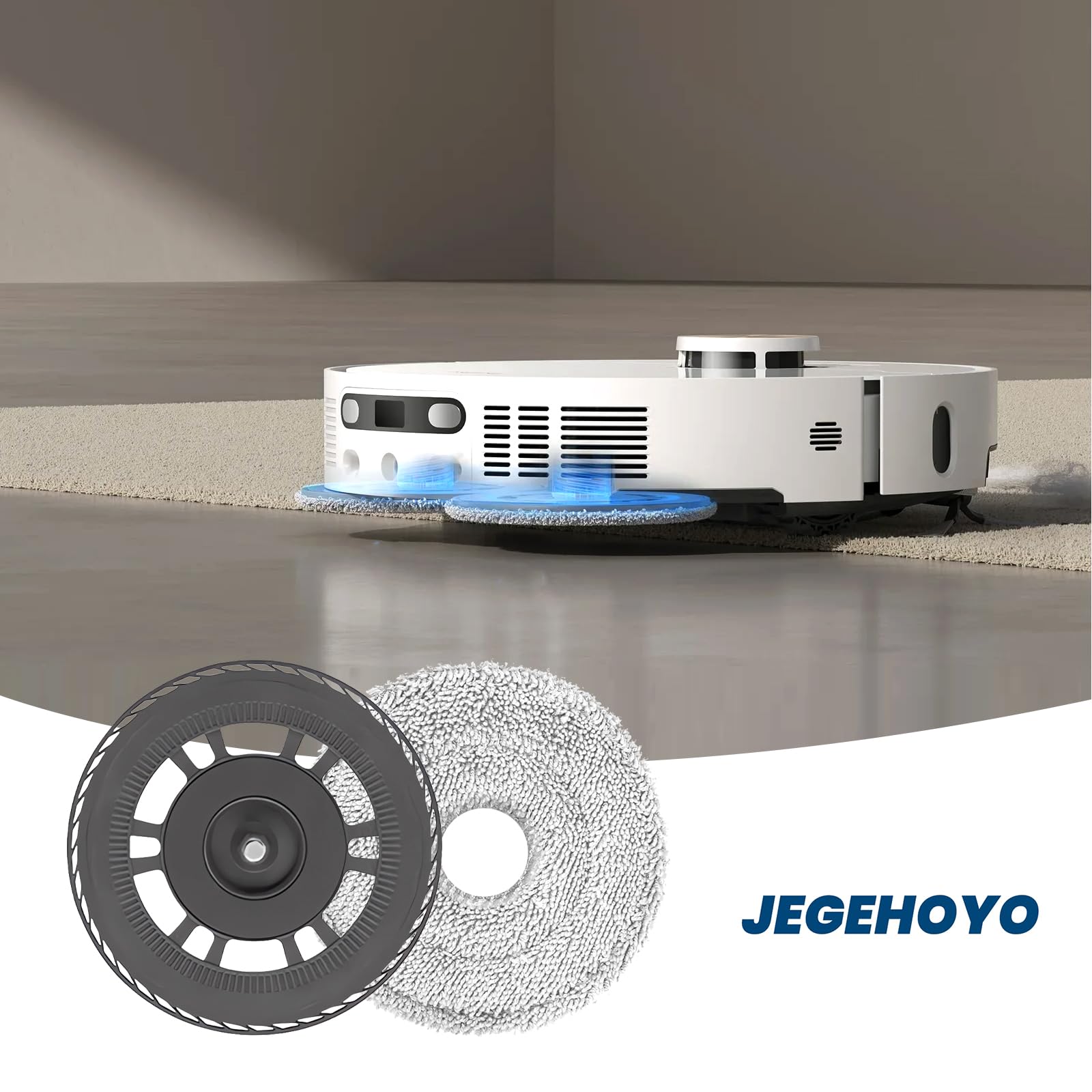 Ściereczki do mopa z zapasowym uchwytem, płyty do wycierania Dreame L10s Pro Ultra Heat, do Dreame X40 Ultra/L20 Ultra/X40 Master/L40 Ultra Robot Odkurzacz Części zamienne