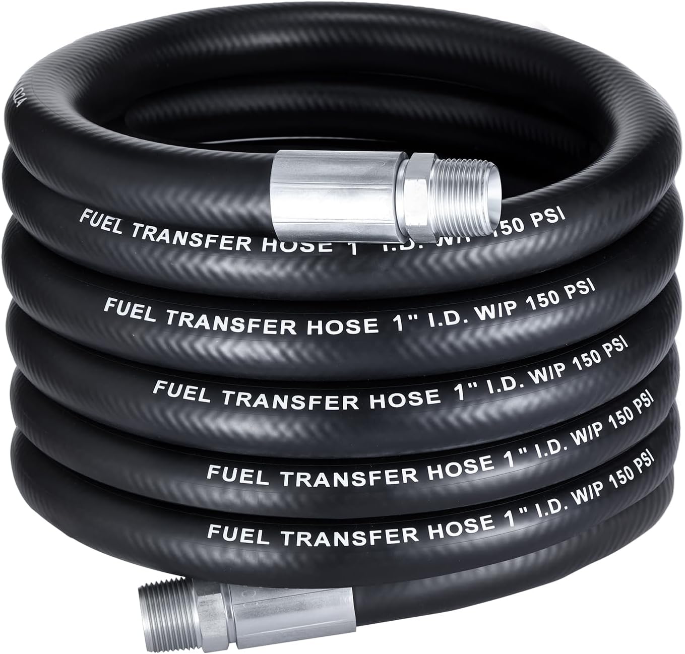 Evil Energy 1" Fuel Transfer Hose 20FT,Farm Fuel Hose for Dispensing Diesel Gasoline Kerosene Biodiesel