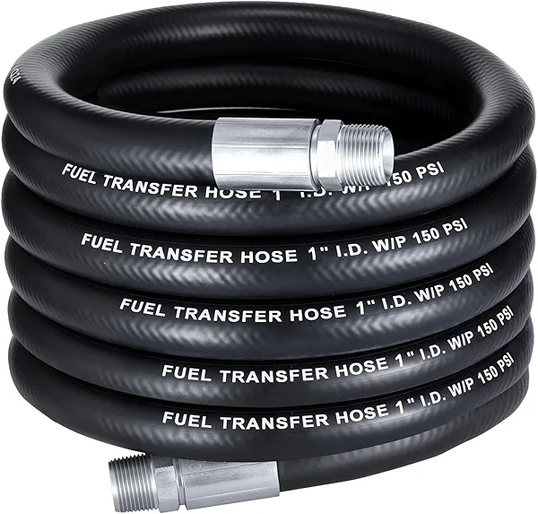 EVIL ENERGY 1" Fuel Transfer Hose 20FT,Farm Fuel Hose for Dispensing Diesel Gasoline Kerosene Biodiesel