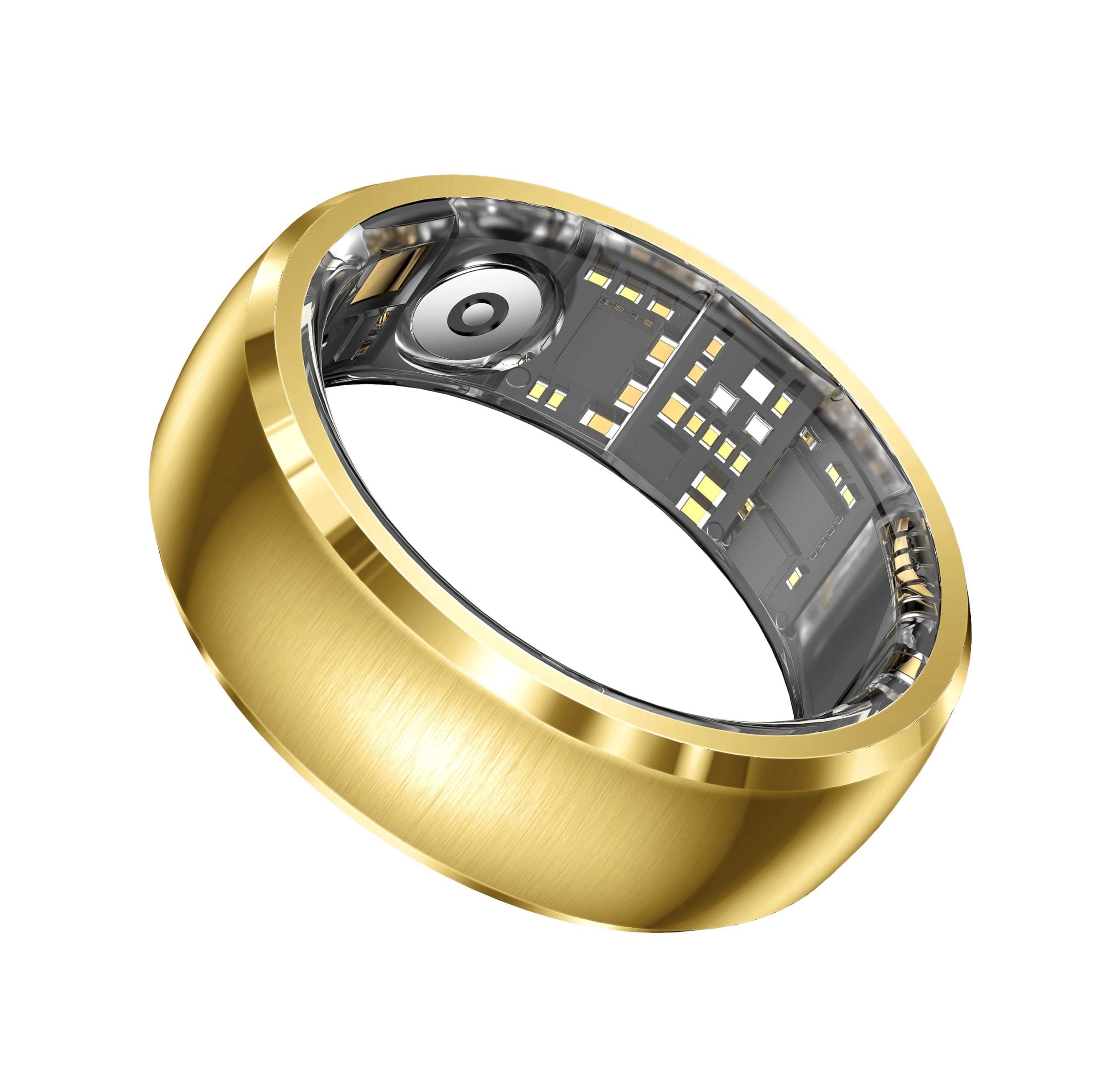 Vibration Alert smart Ring | Alarm,Call | Health Monitoring (Gold, 10) | Sp02,stress, heart, sleep, gesture control camera-yt videos-web pages-image-26