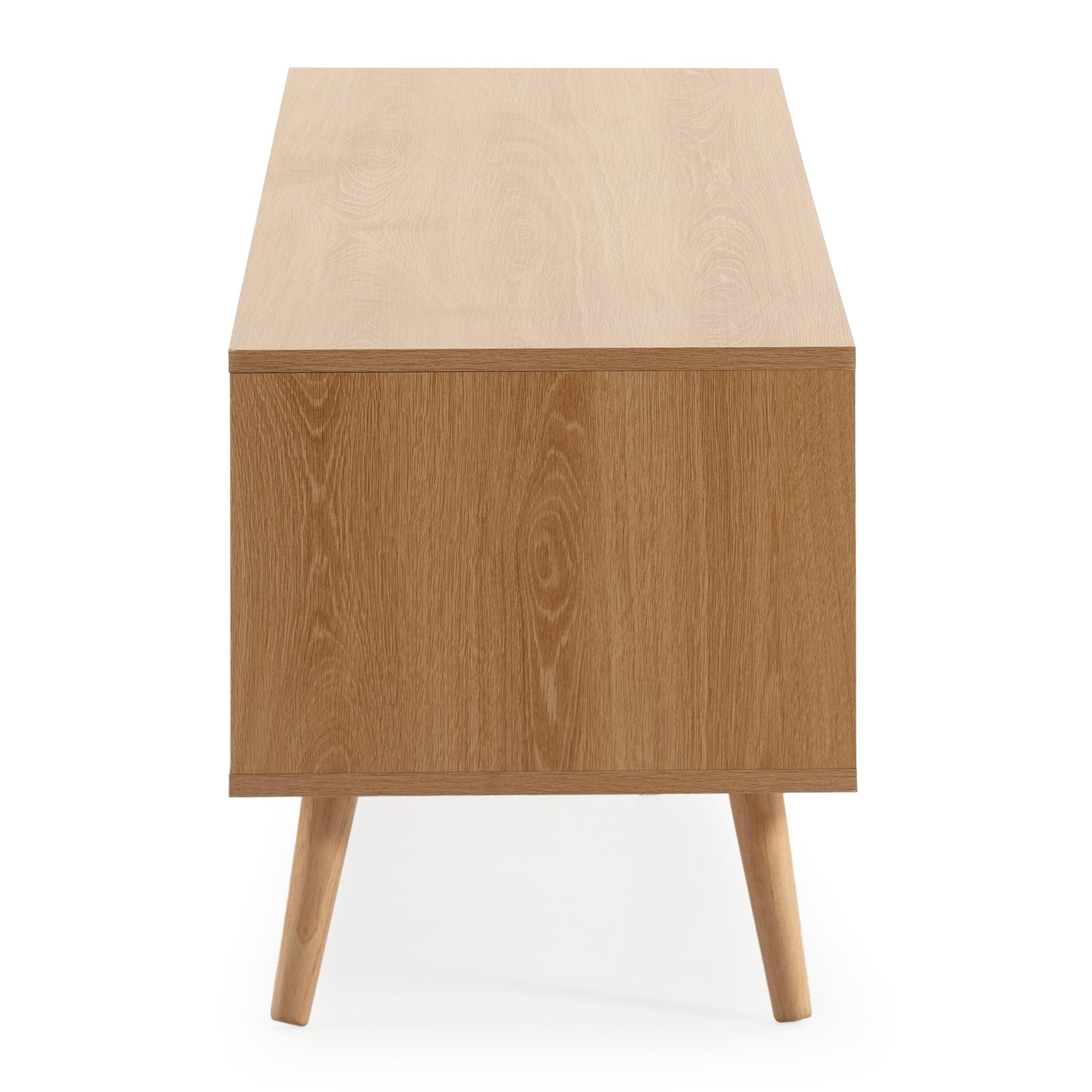 HOMN LIVING Mobile TV Telmo 4 ante colore Rovere, 160 cm (larghezza) 40 cm (profondità) 45 cm (altezza)