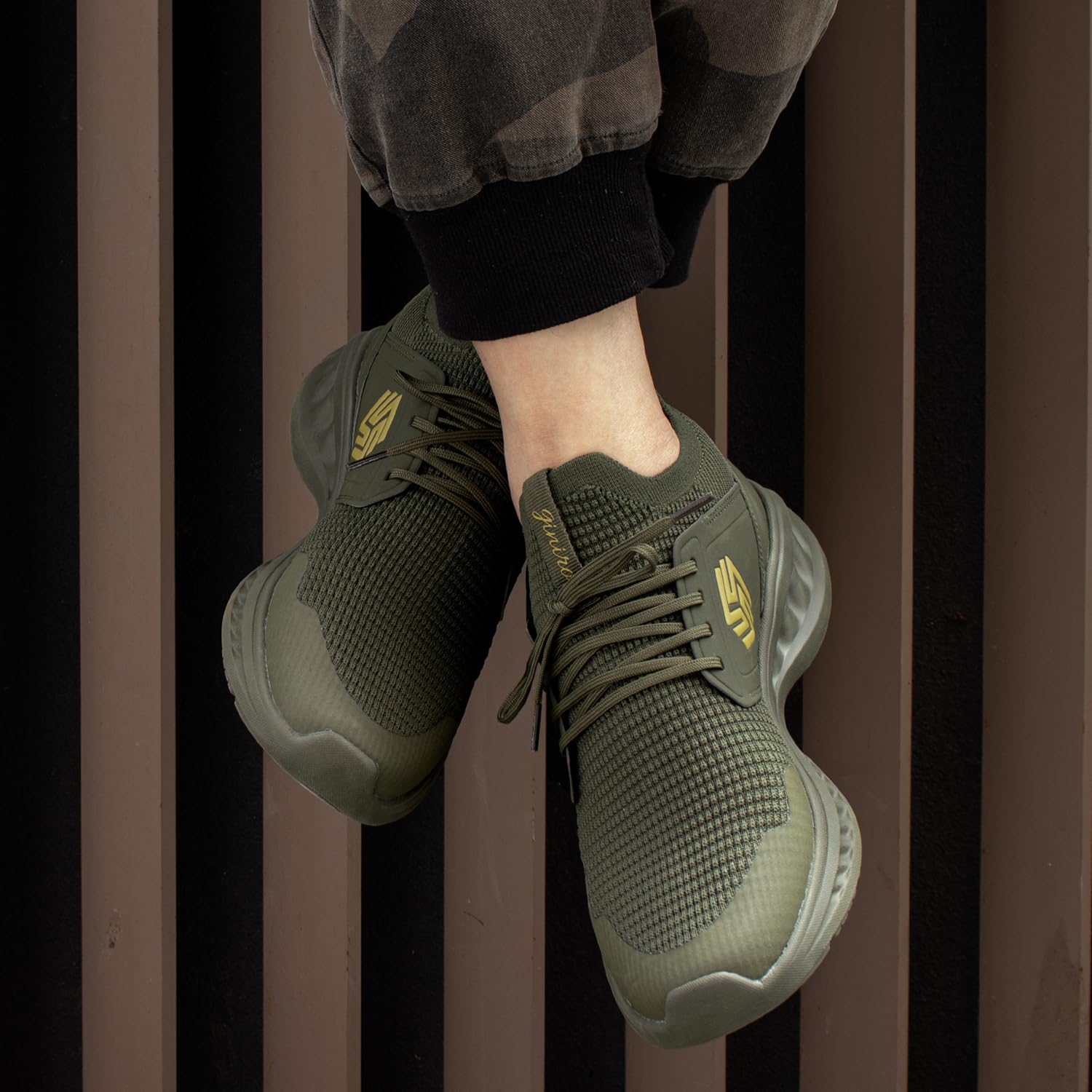 Giniros Sneakers Uomo Scarpe Running Ginnastica Corsa Camminata Leggere Traspiranti Casual Sportive Palestra Trekking Tennis Trail Mesh Basket Comode Outdoor Fitness Jogging Lavoro Scarpe