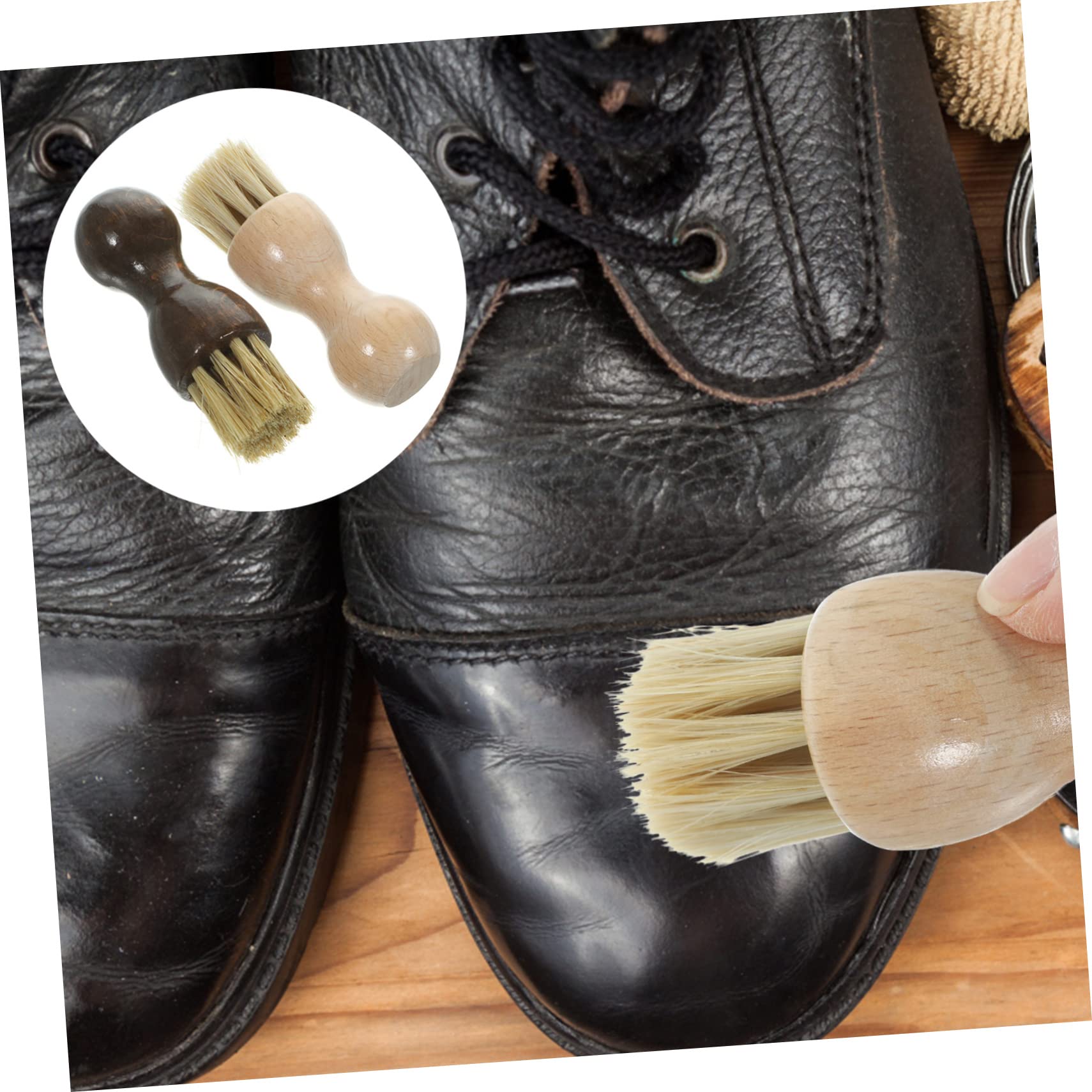 22stücke Multifunktionale Schuhbürsten Rosshaar Praktische Reinigungs Und Polierbürsten Für Wildlederschuhe Bürste Für Naturholz