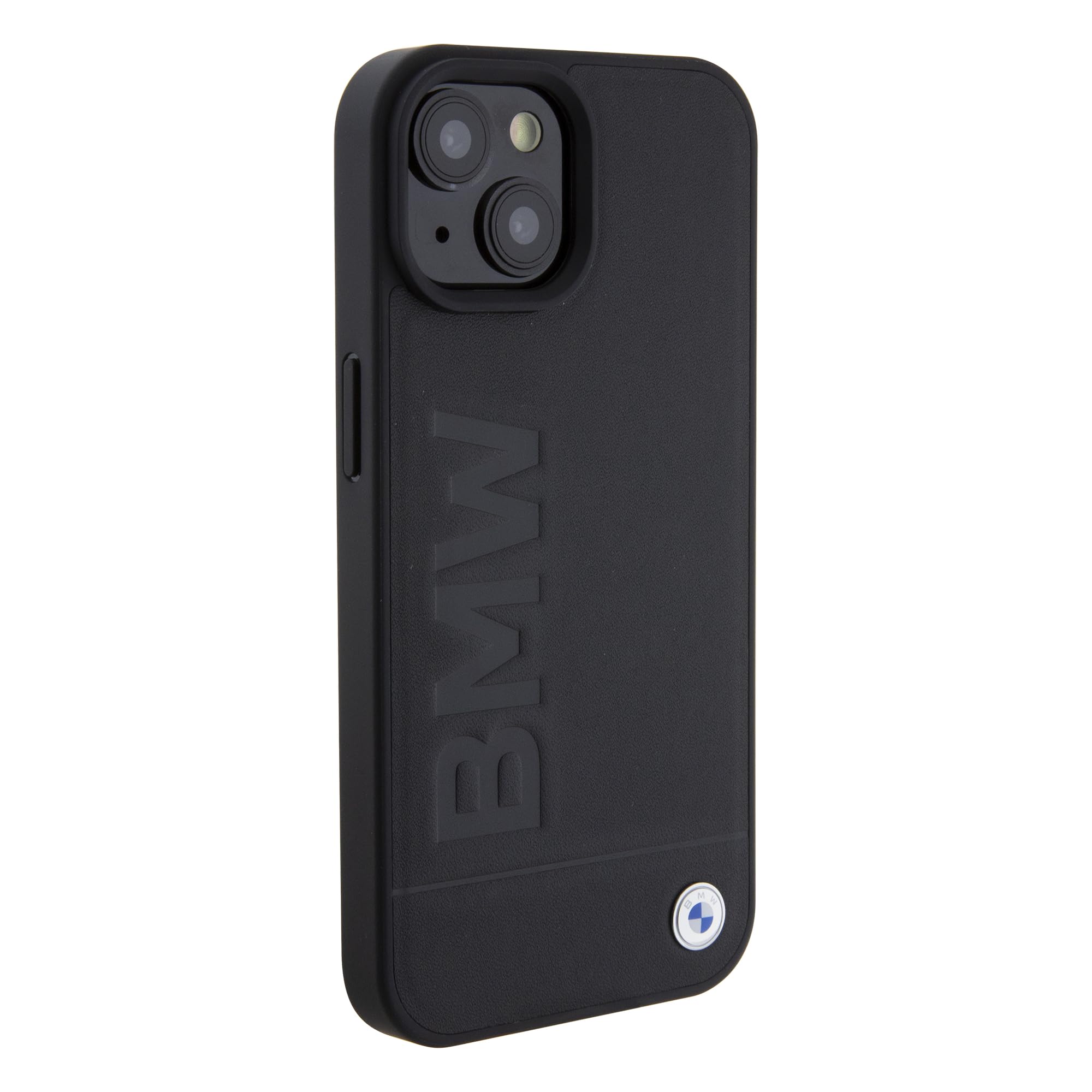 CG MOBILE BMW BMHMP15SSLLBK Coque pour iPhone 15 6,1" Noir Coque Rigide Signature Logo Impression