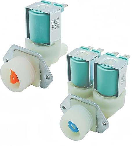 Juego de válvulas de entrada de agua mejorado para lavadoras Samsung, repuesto con DC62-30312J y DC62-30314k, W11165546, W11220230, compatible con