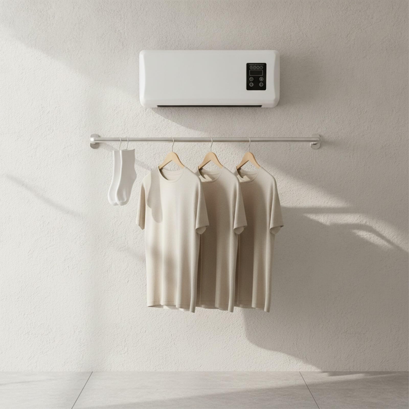 Chauffage Électrique Sèche-Linge | Barre Séchage Intégrée, Conception Murale Compacte, pr Chambre