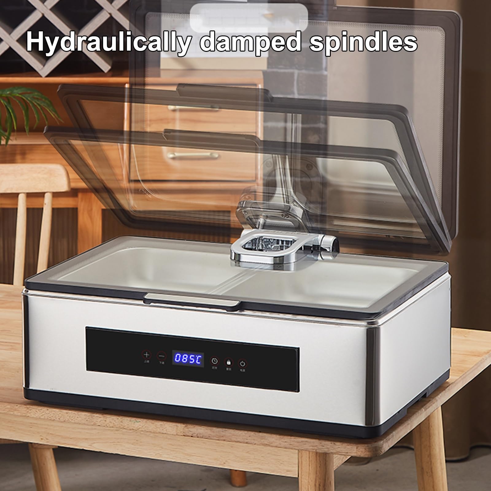 304 Chafing Dish Elettrico in Acciaio Inox 9/13 L Scaldavivande per Buffet Elettrico Idraulico Intelligente Scaldavivande Buffet per Buffet di Catering e Feste(13L/2)