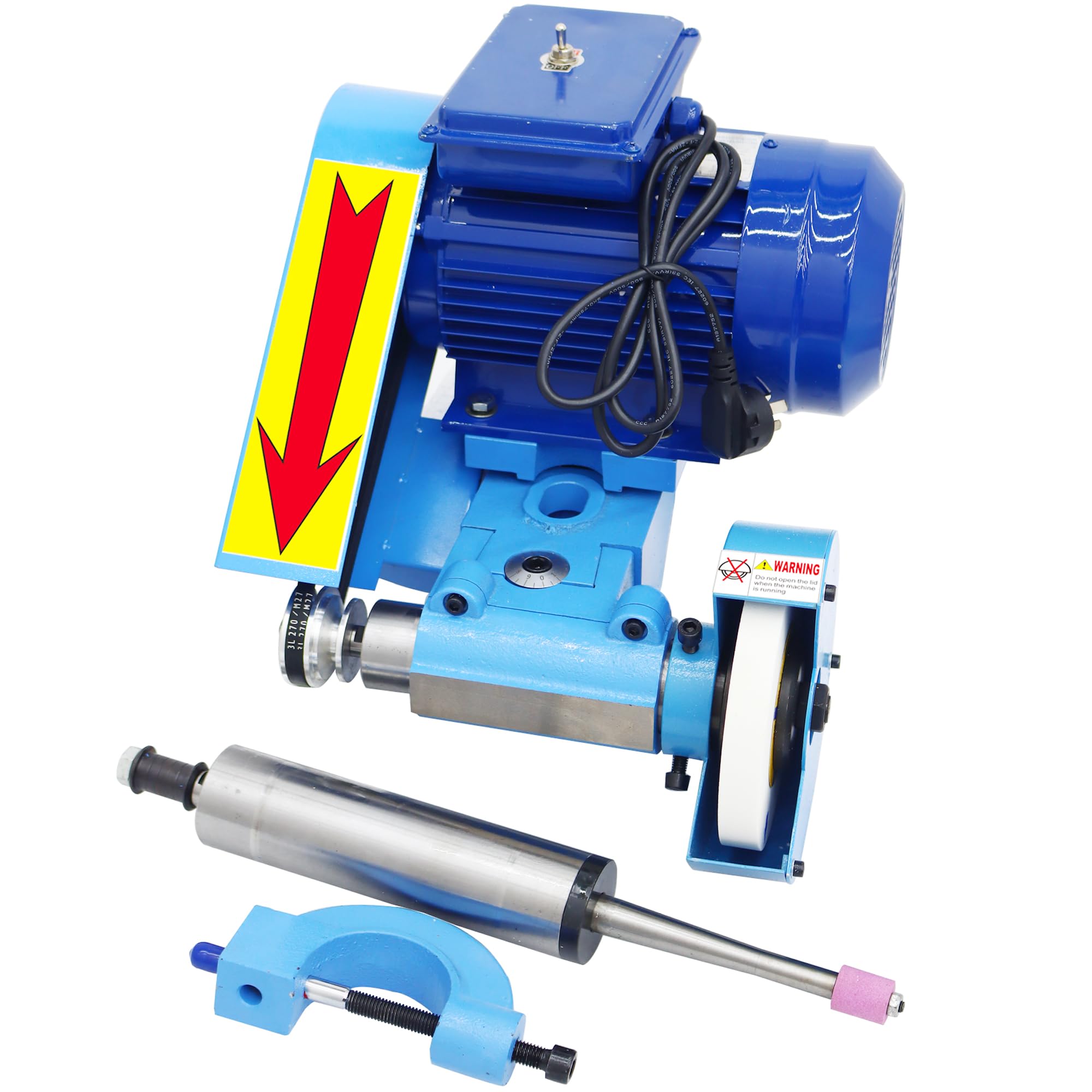 HQHAOTWU Lathe Grinder Sharpener Machine Lathe Tool Post Grinder Sharpening System Internal External Grinding Machine High Speed &Precision Grinder