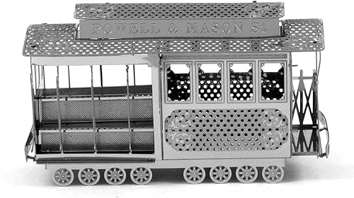 Miniatura 3 de Metal Earth San Francisco Cable Car 3D Kit de modelo de metal con pinzas Fascinaciones