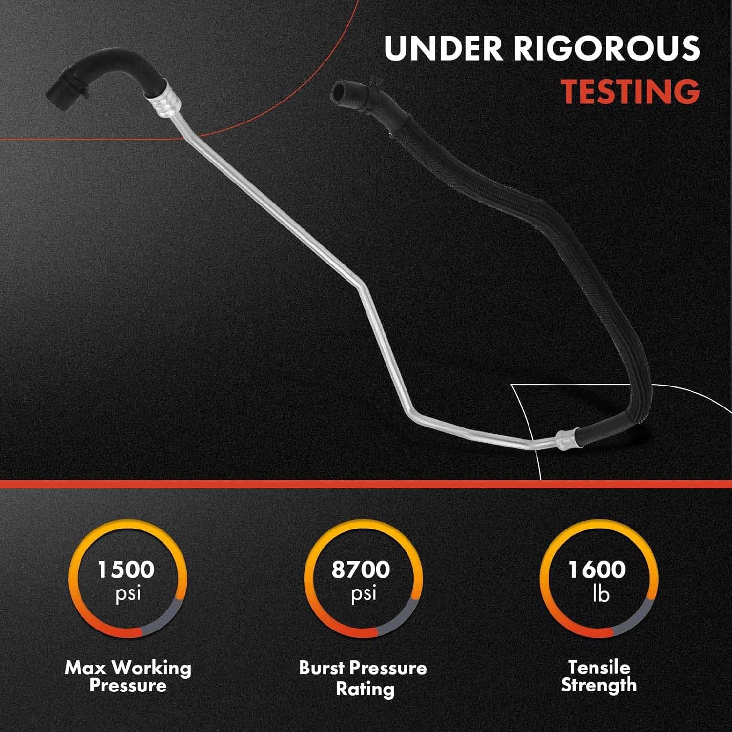 A-Premium Power Steering Hose Reservoir Hose line Compatible with Jeep Grand Cherokee 2012-2015 Dodge Durango 2011-2015 3.6L Reservoir To Pump