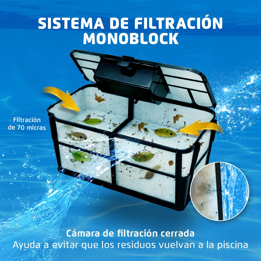 Dolphin (New) Nautilus EON 100 Robot Piscina Limpiafondos Paredes, Limpieza de Línea de Flotación y Escaleras, Control por la App, Filtración Fina, Limpieza UltraRun, Navegación Inteligente