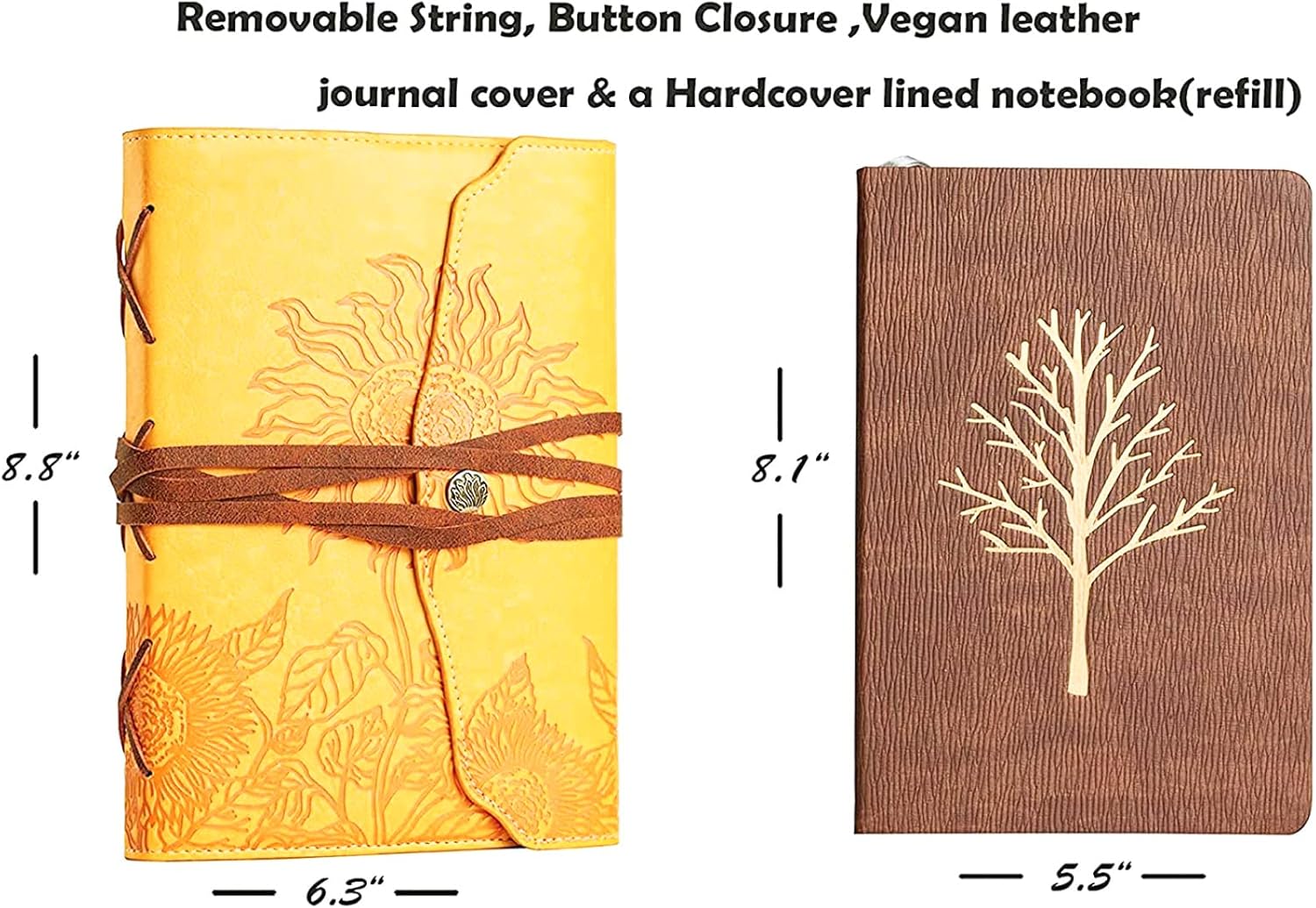 Crazy Deals Writing Journal for Women And Men - Beautiful Journals to Write in - Faux Leather Bound Diary (5.5''x8.1'') - Lined Writers Notebook - Sunflower Gifts for Women -Vintage Journal Gift for Teachers Review Writing Journal for Women And Men - Beautiful Journals to Write in - Faux Leather Bound Diary (5.5''x8.1'') - Lined Writers Notebook - Sunflower Gifts for Women -Vintage Journal Gift for Teachers