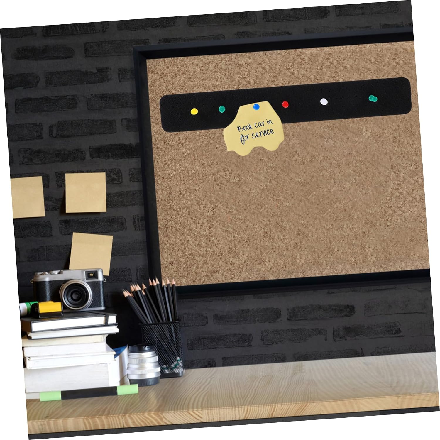 OSALADI 6pcs Felt Bulletin Board Strips Classroom Decor Pin Boards for Walls Easy to Use