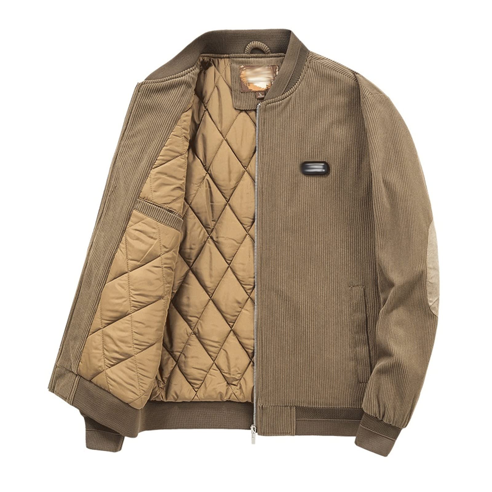 Belof Puffer Jacket Men Thickened Loose Large Size Corduroy Padded