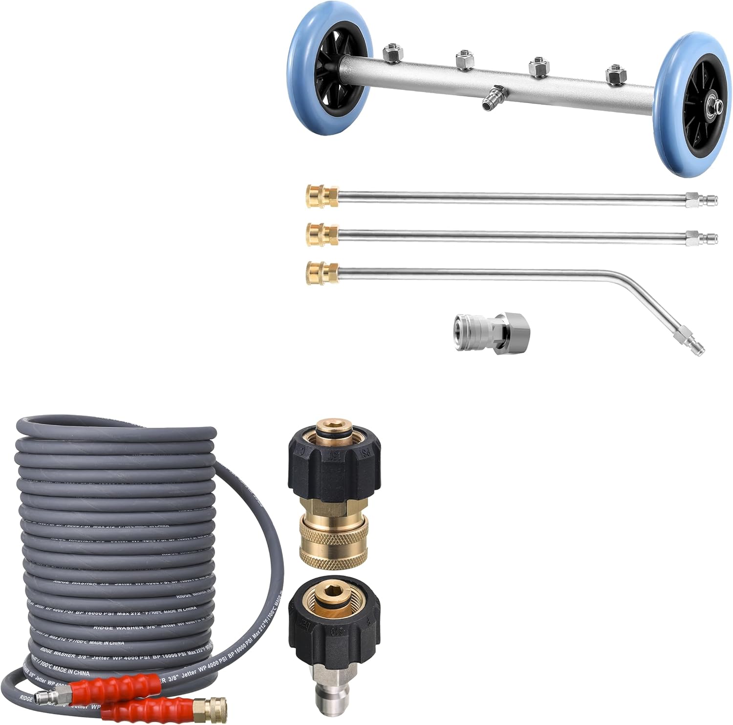 RIDGE WASHER Pressure Washer Hose, Pressure Washer Undercarriage Cleaner