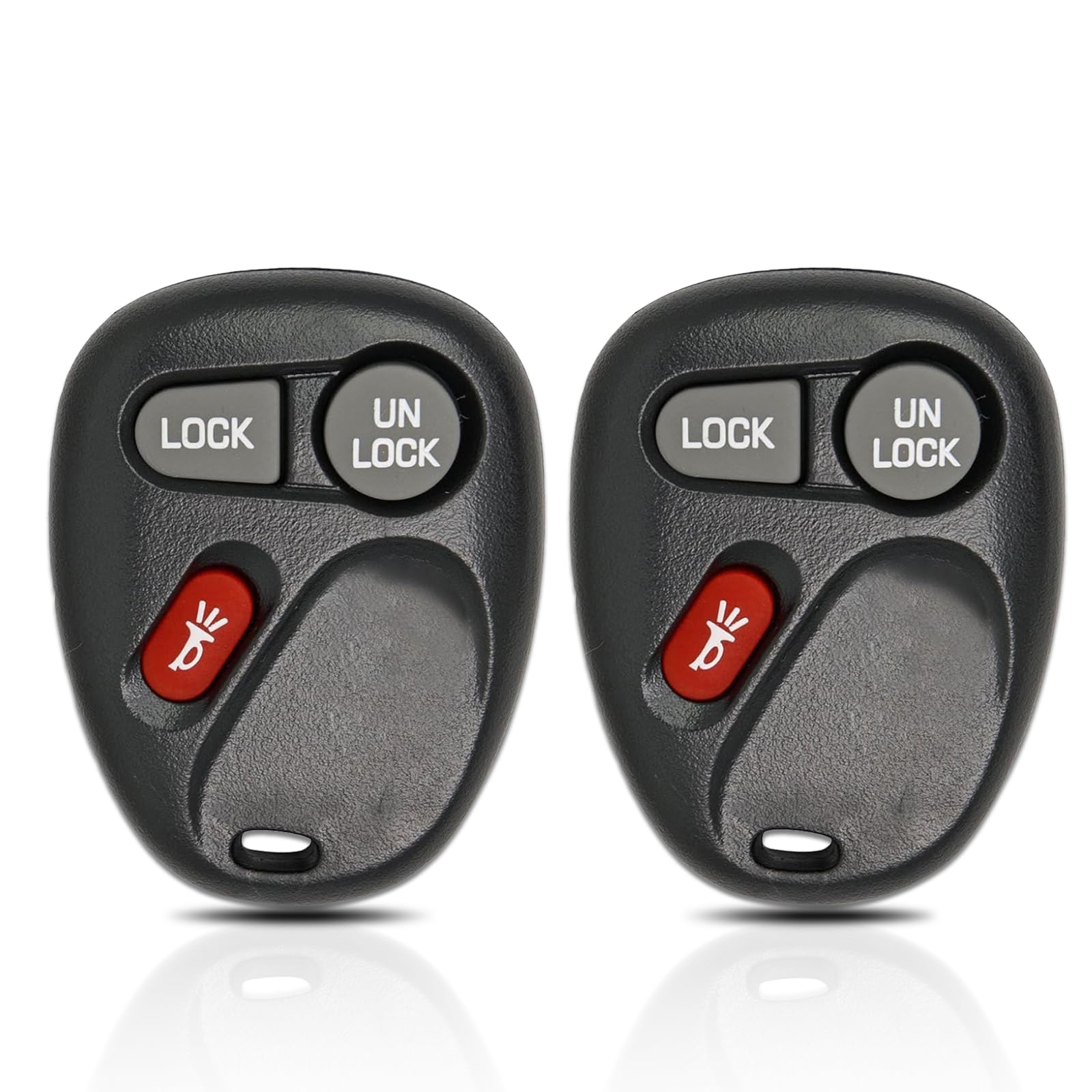 Key Fob Replacement Fits for 2001-2002 Chevy Silverado Suburban GMC Sierra Yukon/ 02 Cadillac Escalade Avalanche/ 01-04 S10 Sonoma Keyless Entry Remote Control KOBLEAR1XT (Pack of 2)