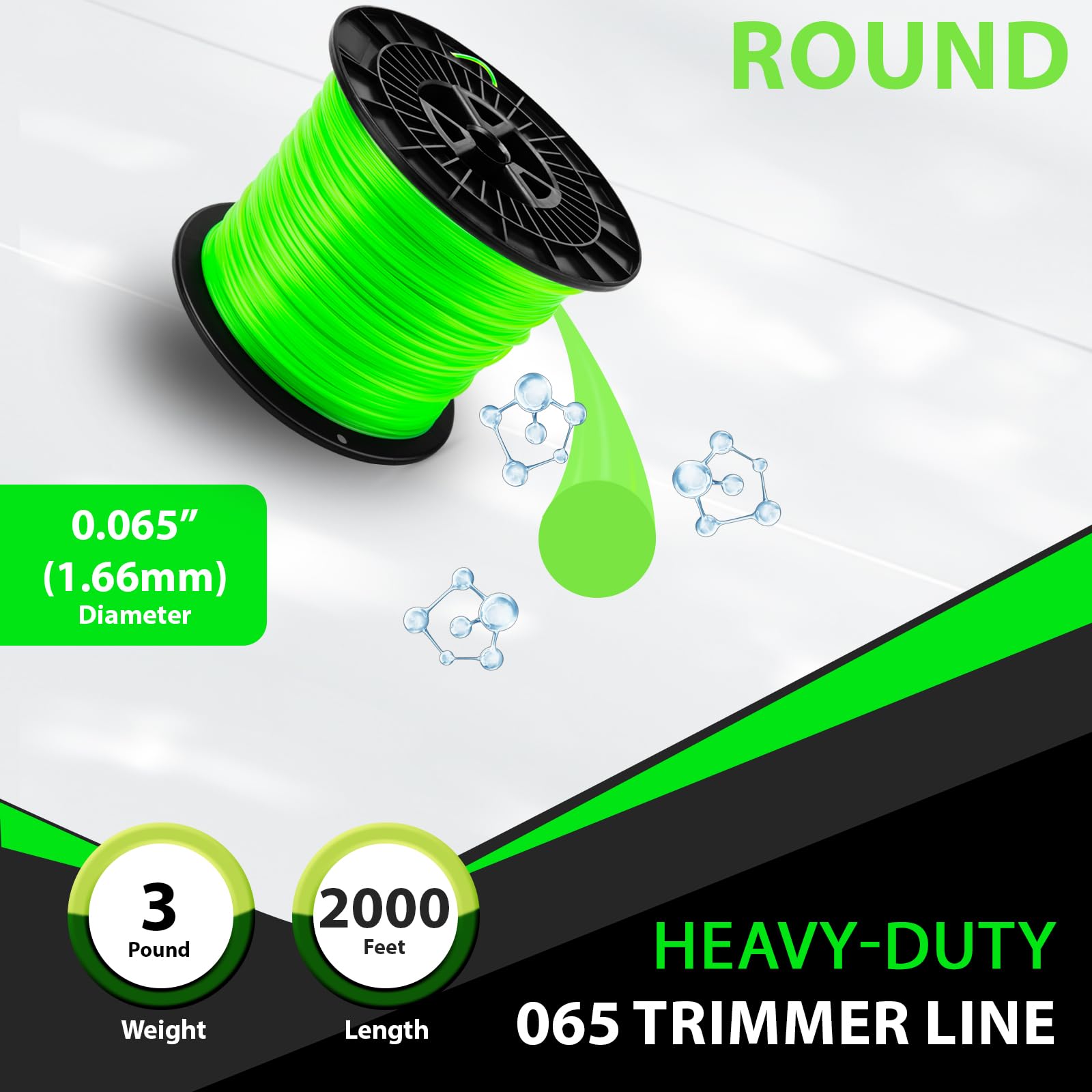 Prime Line 7-073823 Razor Cut Trimmer Line, 40-Feet by 0.095-Inch Diameter