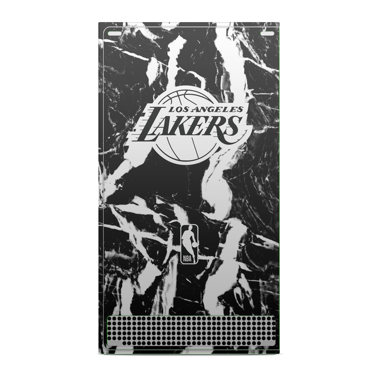 Head Case Designs sous Licence Officielle NBA Marbre Noir Los Angeles Lakers Vinyle Autocollant De Jeu Peau Autocollant Couverture Compatible avec Xbox Series S Console and Controller Bundle