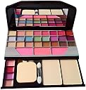 SHISHI Makeup Kit with 5 Pink Makeup Brushes, 3in1 Combo, 36H Eyeliner, Kajal, Compact, 5in1 Lipstick, Fixer, Primer, Contour, Foundation, 3 Makeup Puffs - (Pack of 20) gallery image