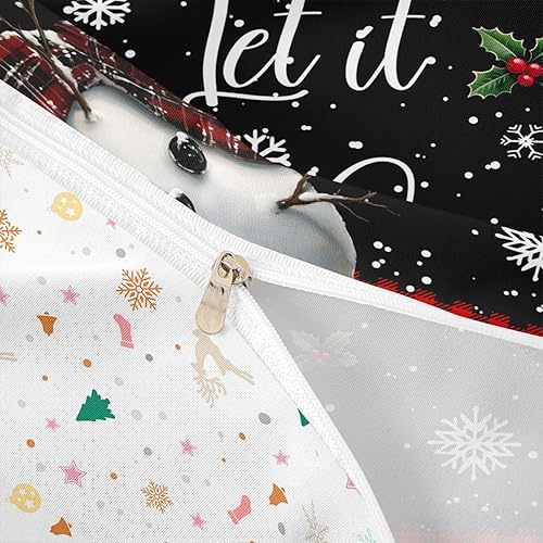 Vista 60 de Juego de funda de edredón rosa de Navidad para niñas, tamaño matrimonial, lindo juego de ropa de cama de dibujos animados de pingüino de Papá Noel