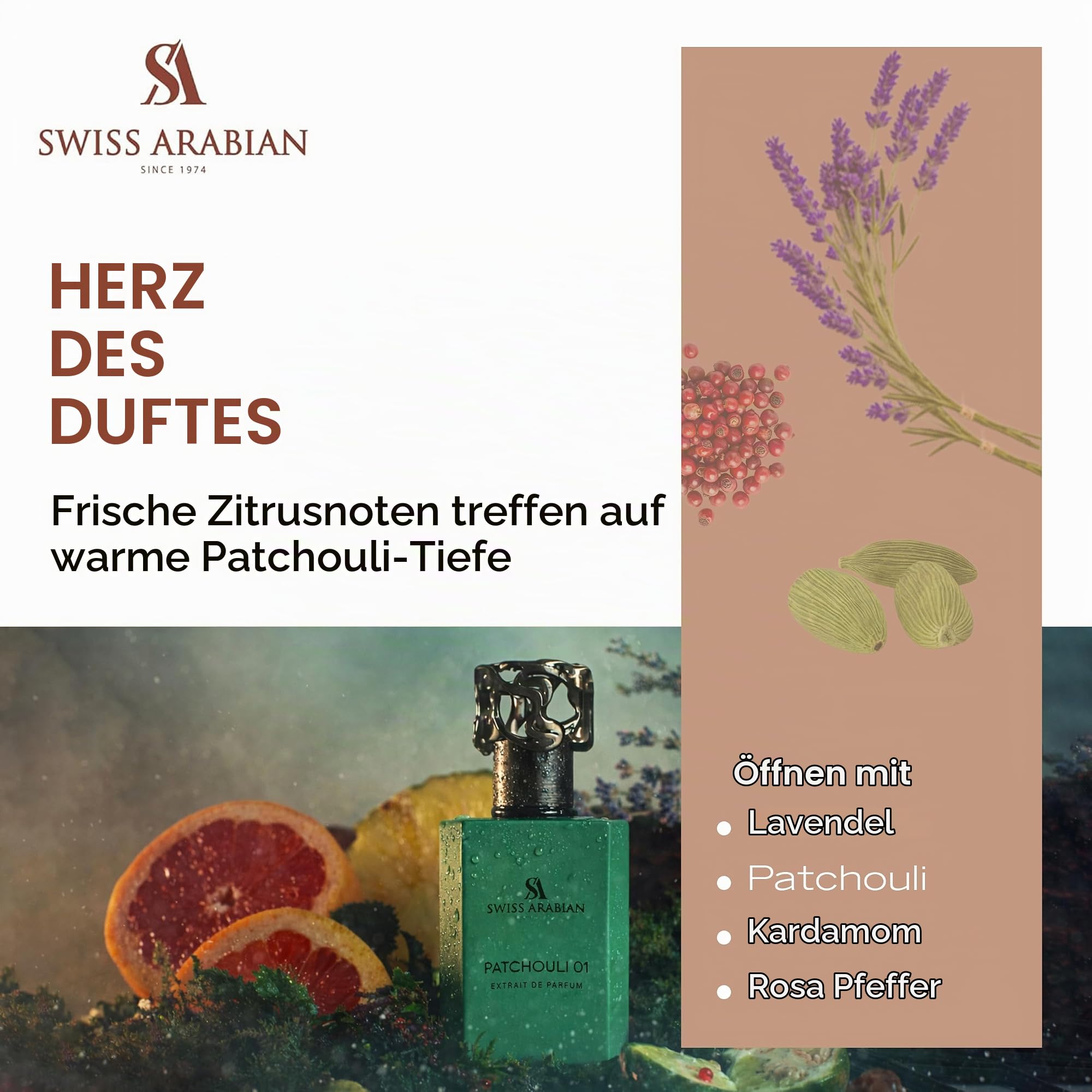 Swiss Arabian Patchouli 01 Extrait de Parfum, 50ml