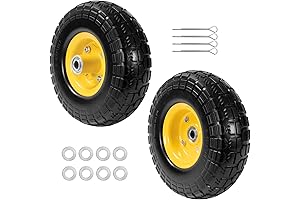 Replacement power wheels wheels kit, 10" 4.10/3.50-4 with 5/8 bore