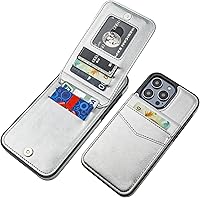 Vista 14 de KIHUWEY Compatible con iPhone 14 Pro Max Funda Billetera con Tapa con Soporte para Tarjeta de Crédito, Cierre Magnético de Cuero Premium, Función