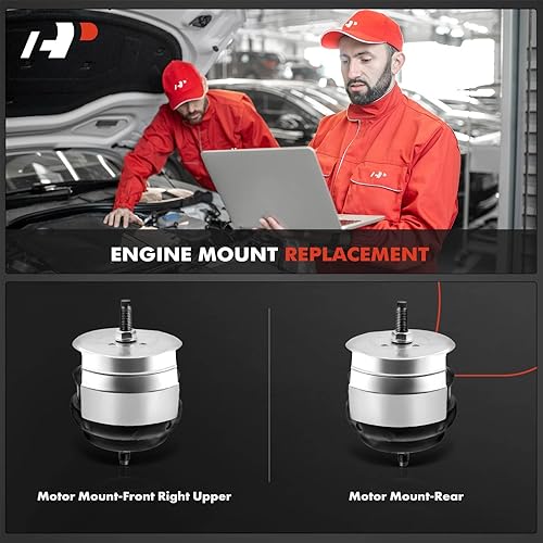 Miniatura 2 de A-Premium Juego de 2 soportes de motor delantero izquierdo y derecho compatibles con Cadillac SRX 2004-2009, CTS 2003-2014, STS 2005-2011, repuesto