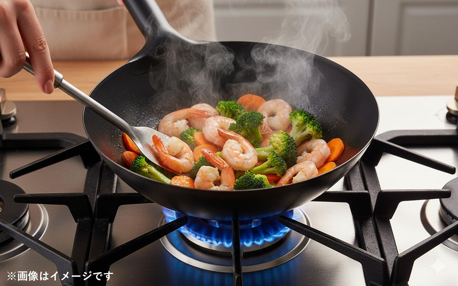 Amazon｜カンダ 中華鍋 北京鍋 鉄 36cm 板厚1.0mm 日本製 001222 プロ