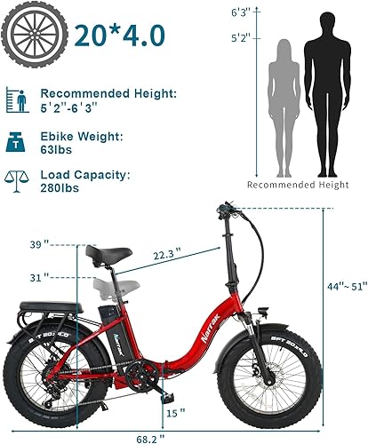 Miniatura 2 de NARRAK Neumático plegable de 48 V 750 W13 AH 20 pulgadas x40 escalónpaso a través bicicleta eléctrica de montaña playa crucero bicicleta de nieve