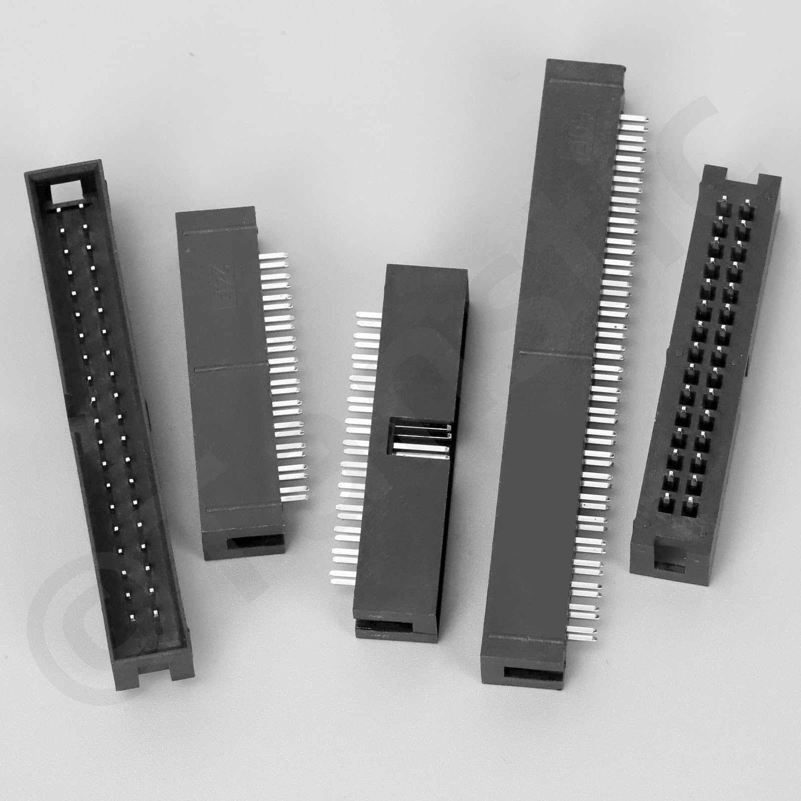 Produktbild von Glarks 70-teiliges 2mm Raster Doppelreihen-Stiftleisten-Set – 6 Bis 18 Pin, Gerade Buchsenleiste Für Hobby & Elektronik-Bastler