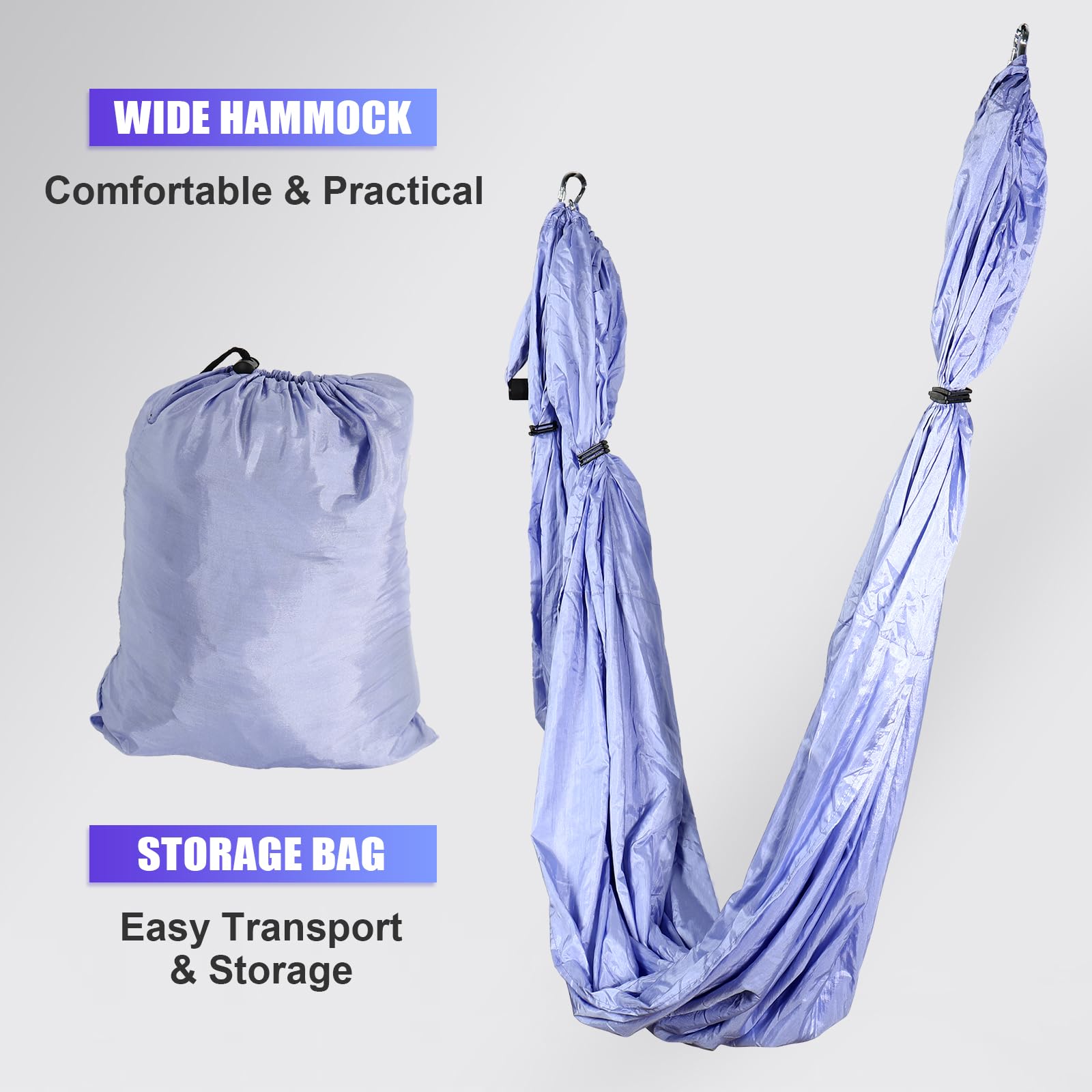 Hamaca de Yoga Aéreo Kits, Trapecio Antigravedad para Ejercicios, Estiramiento para Yoga, Adecuado para Yoga Y Gimnasia