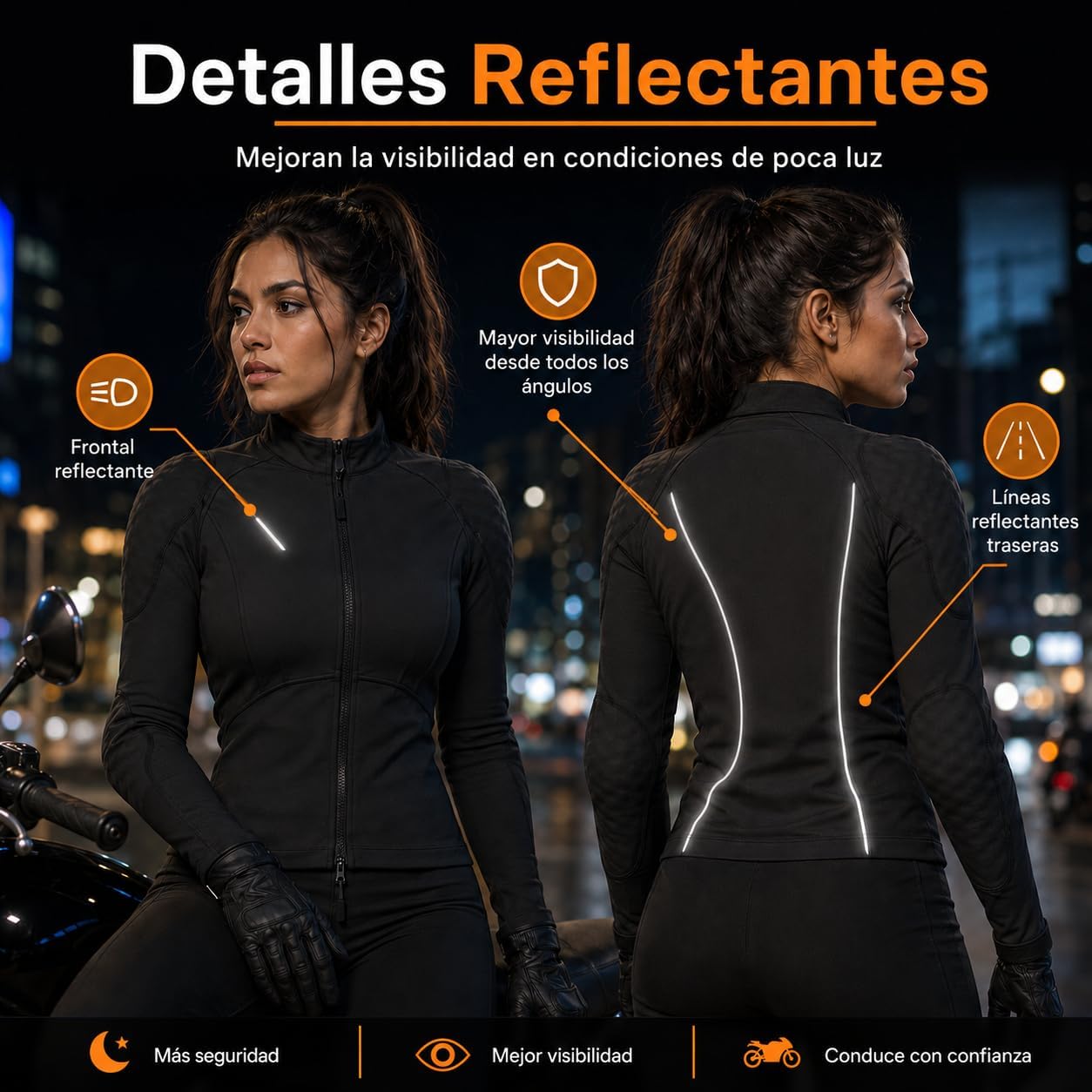 Chaqueta de Motociclista de Malla Transpirable para Mujer, para climas cálidos, con certificación CE, Camisa Protectora con Armadura extraíble Capa Acolchada Ligera para conducción