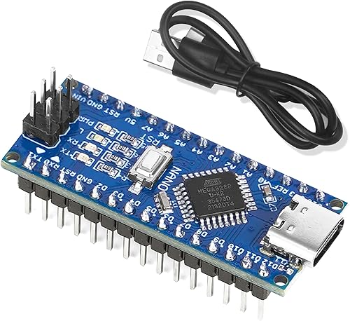 Miniatura 9 de OSOYOO 3pcs Nano módulo en+mega+328P-AU CH340 5V16M USB-C Micro-controlador Junta para Arduino Nano V3.0