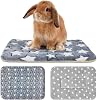 3PCS Guinea Pig Bed Soft Rabbit Bedding Cage Liner Warm Bunny Mats Pee Pads Fleece Blanket Plush Hamster Sleep Beds Ferret Squirrel Hedgehog Rat