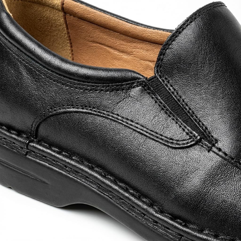 Zapatos Mocasines Hombre Cuero y Nobuck: Estilo Castellano de Vestir sin Borlas. Suela Dura Resistente y Acabado Brillante o Mate. Ideal Traje Boda y Uso Diario. Diseño Italiano Clásico y Moderno