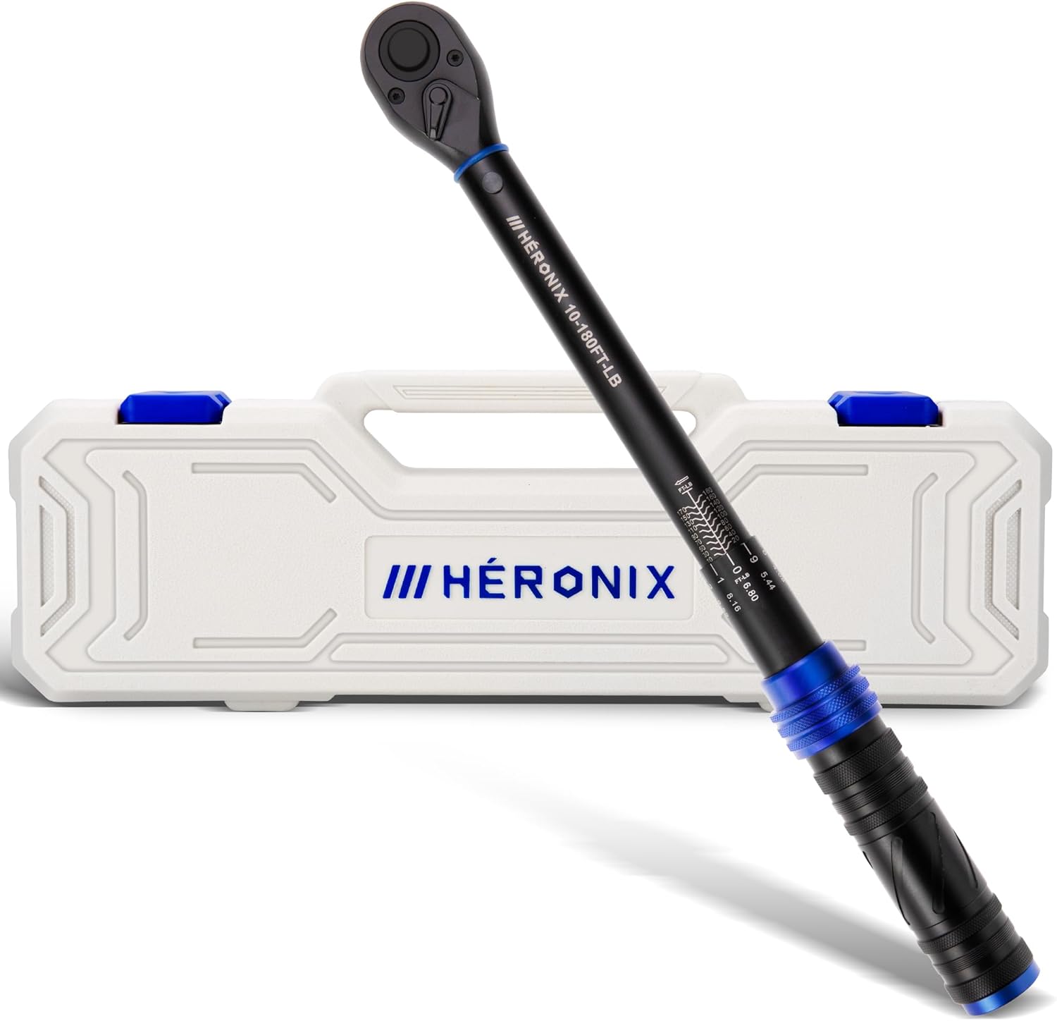 1/2 Inch Drive Click Torque Wrench, 10–180 Ft.Lb/13.6–244.0 Nm ±3% Accuracy, 72-Tooth Dual-Direction Ratchet, Adjustable Newton Meter Torque Wrenches for Motorcycle,Car & Bicycle Repair